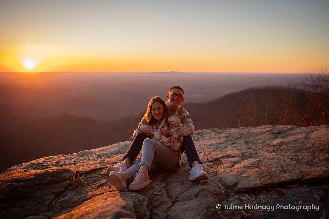 Engagement Photography at Sunrise Pretty Place Cleveland SC