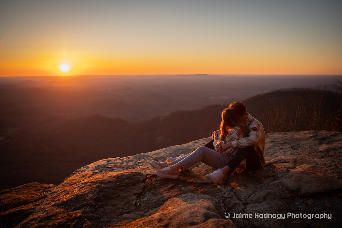 Engagement Photography at Sunrise Pretty Place Cleveland SC