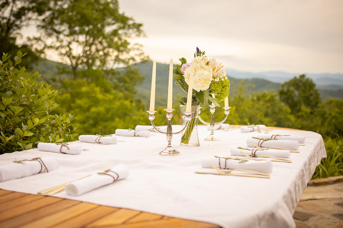 Table Setting in the MOuntains
