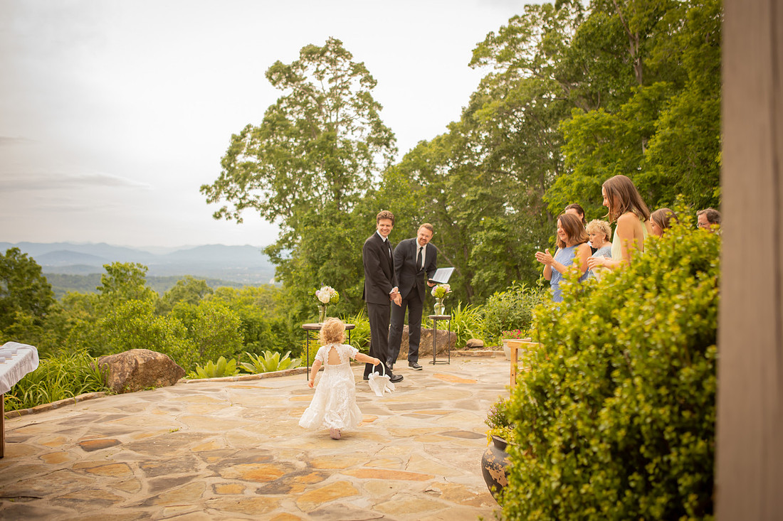 Micro Wedding at VRBO House in the Mountains | Asheville Elopement