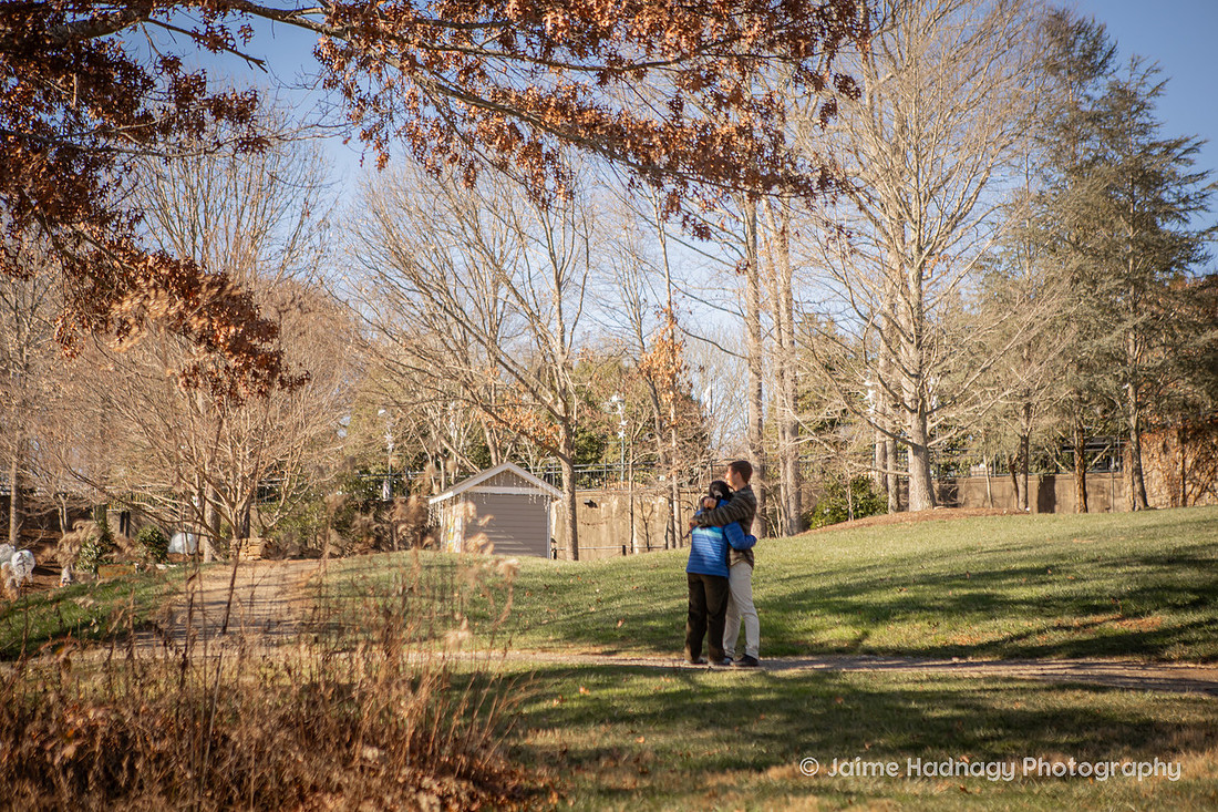 Surprise Proposal at the NC Arboretum | Asheville Proposal Photographer