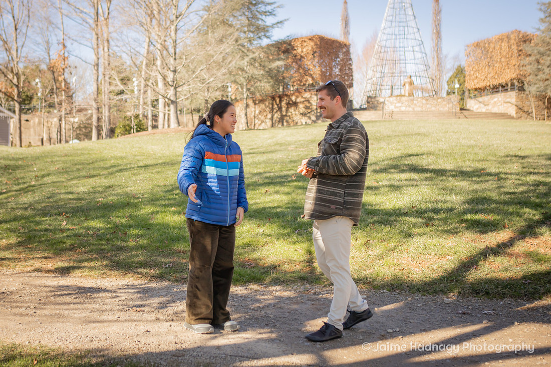 Surprise Proposal at the NC Arboretum | Asheville Proposal Photographer