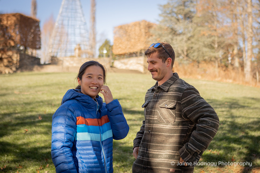 Surprise Proposal at the NC Arboretum | Asheville Proposal Photographer