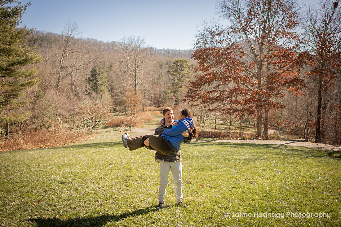 Engagement Photos at the NC Arboretum 