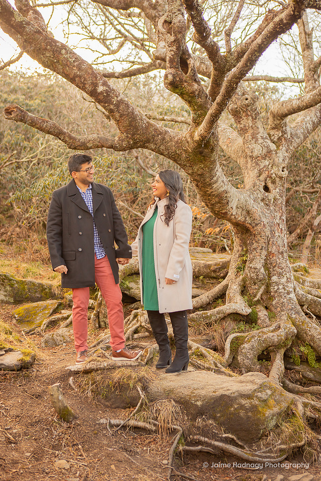 Asheville Engagement Photographer| Hiking Photoshoot in the mountains
