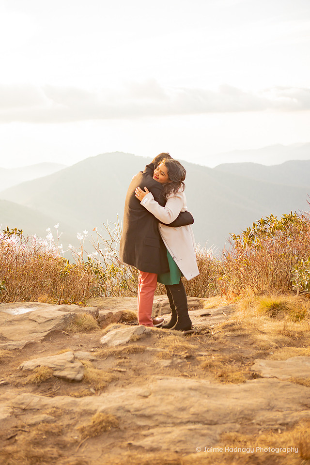 Asheville Engagement Photographer| Hiking Photoshoot in the mountains