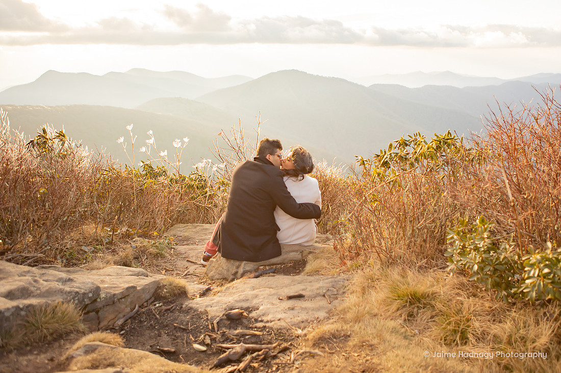 Blue Ridge Parkway Couples Photos Hiking | Asheville Photographer