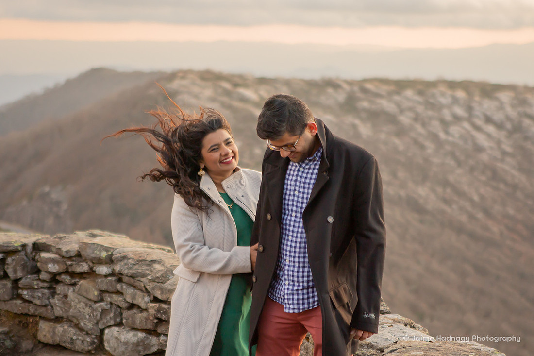 Blue Ridge Parkway Couples Photos Hiking | Asheville Photographer