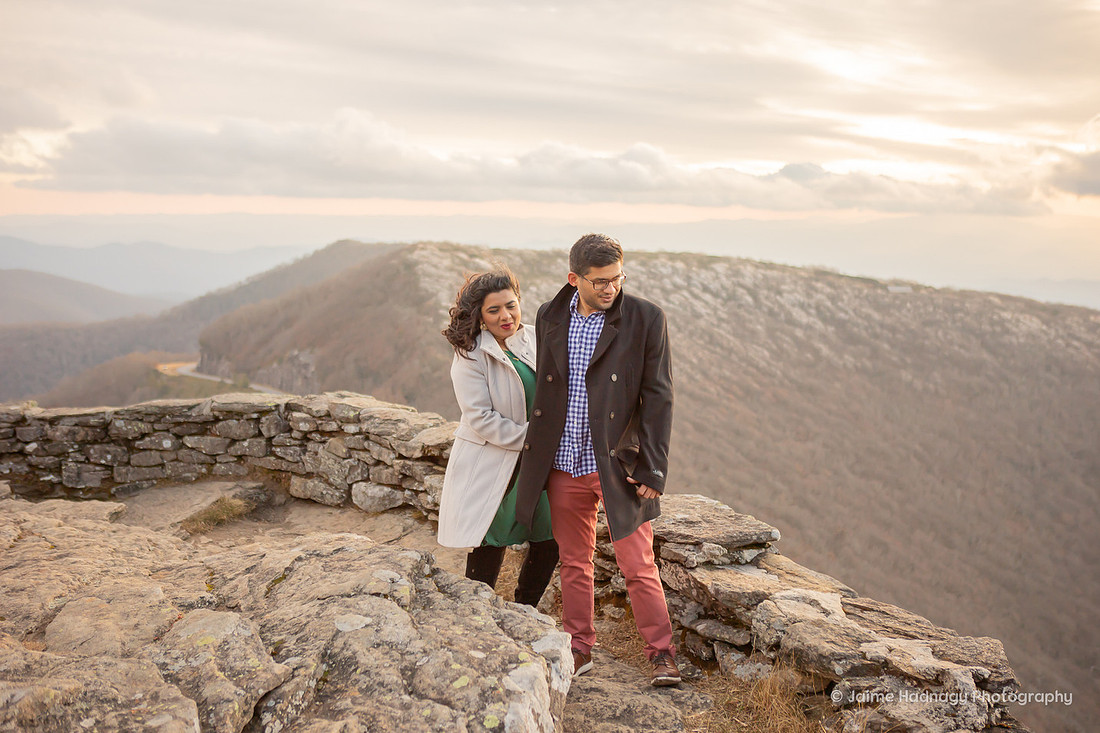 Blue Ridge Parkway Couples Photos Hiking | Asheville Photographer