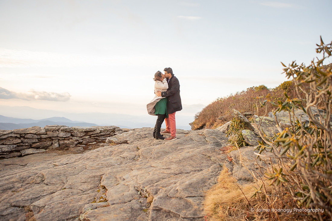 Engagement photos in NC mountains | Asheville Photographer