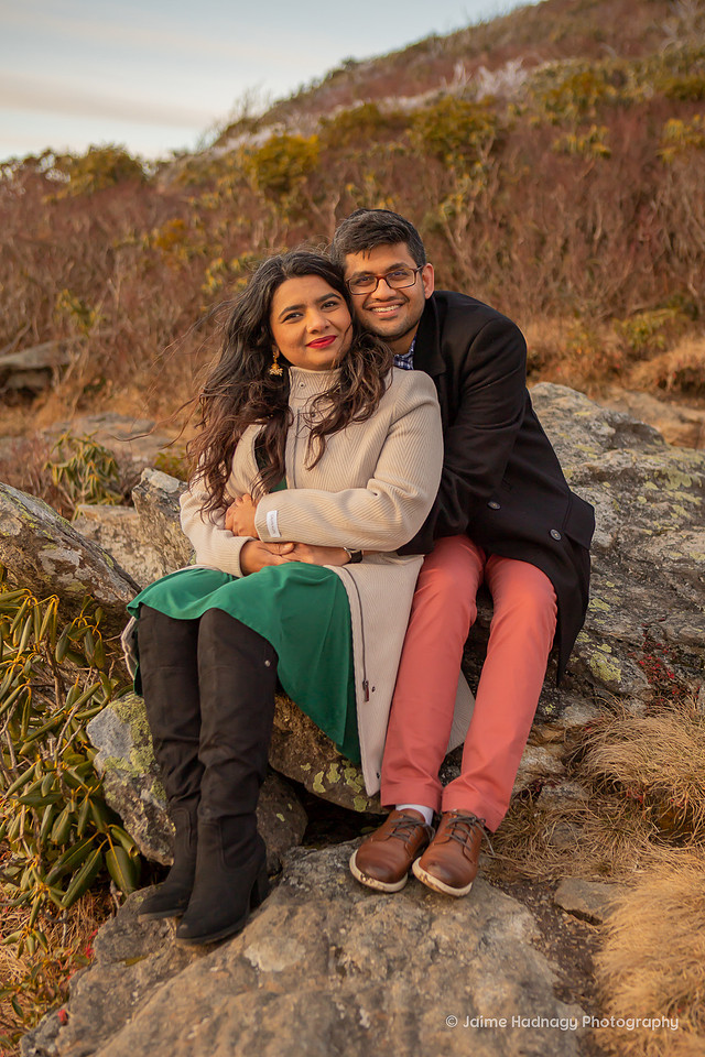 Engagement photos in NC mountains | Asheville Photographer