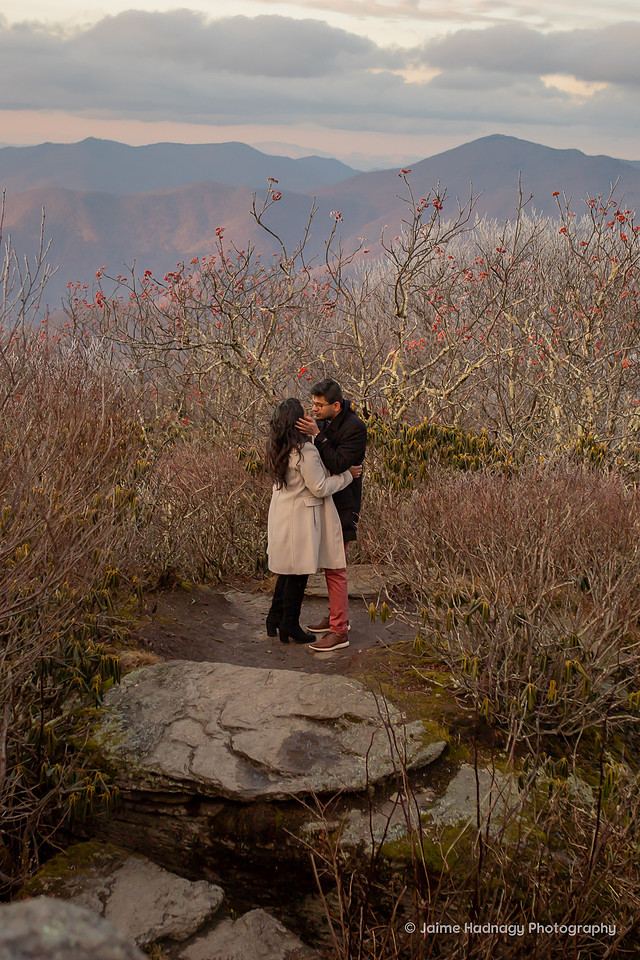 Engagement photos in NC mountains | Asheville Photographer