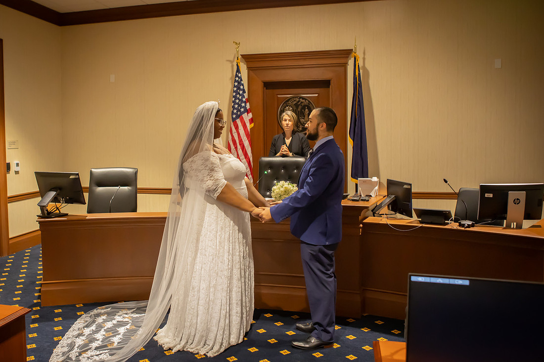 Elopement Photography at Spartanburg Courthouse