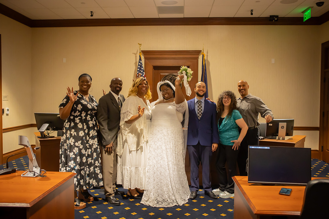 Elopement Photography at Spartanburg Courthouse