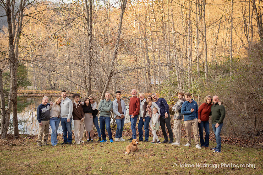 Fall Extended Family Photos in Asheville
