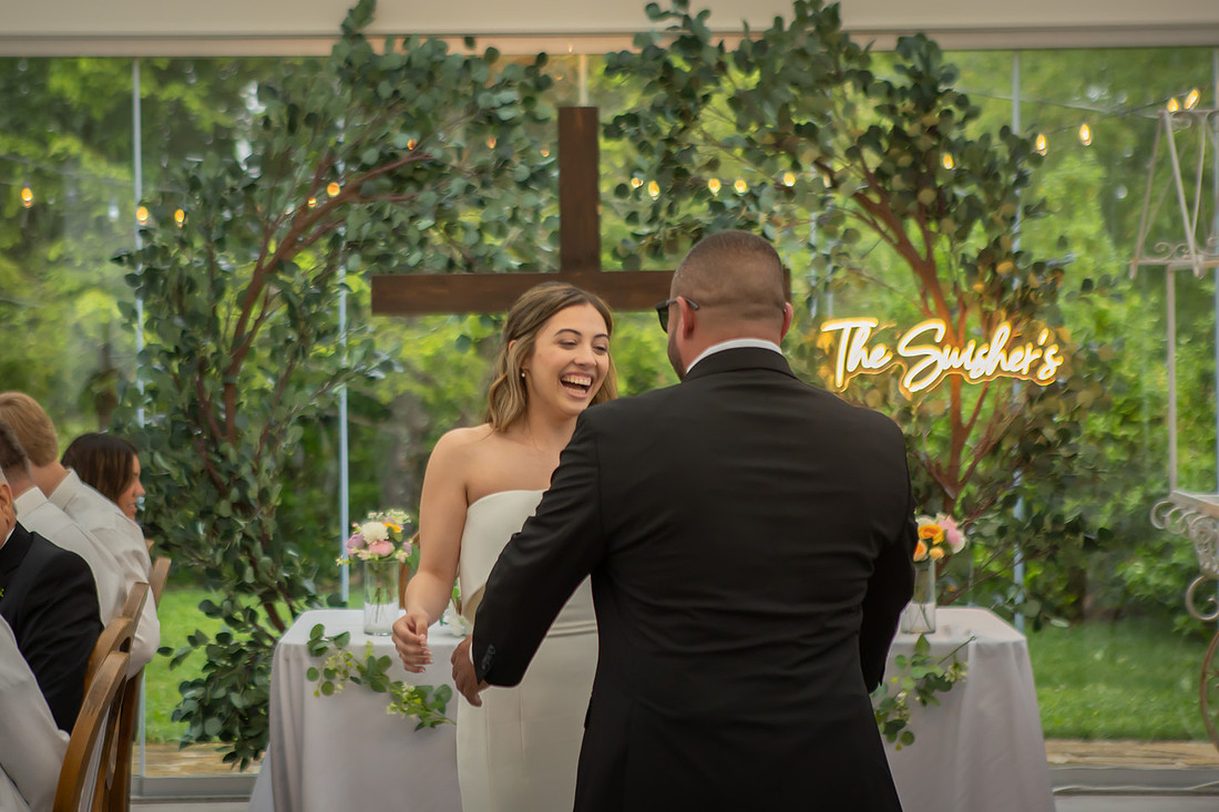 Wedding Ceremony Photos with Bride and Groom