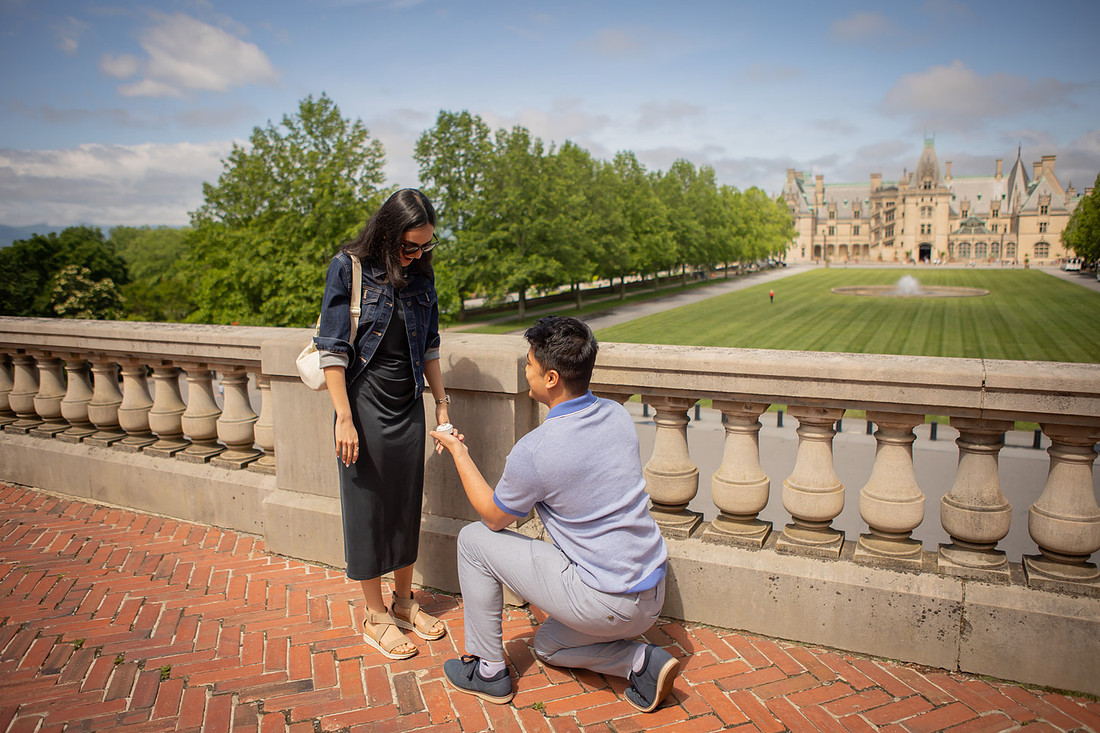 Surprise Proposal at Biltmore Estate