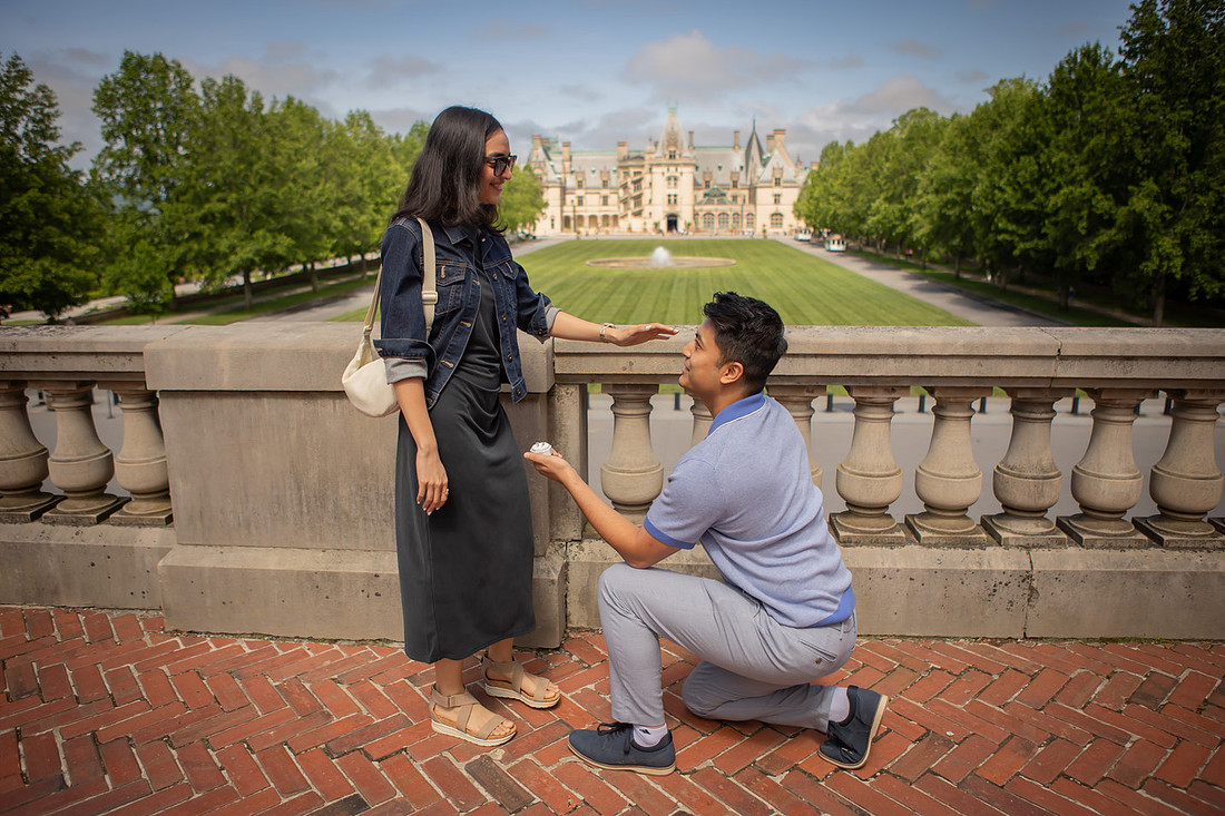Surprise Proposal at Biltmore Estate