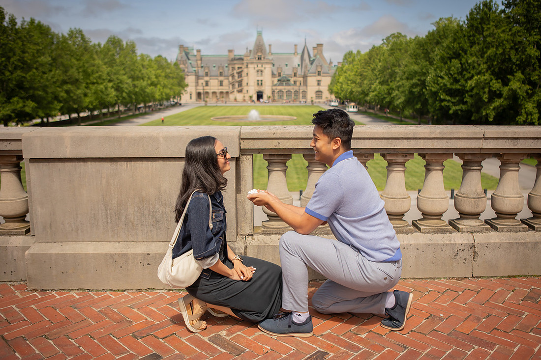 Surprise Proposal at Biltmore Estate