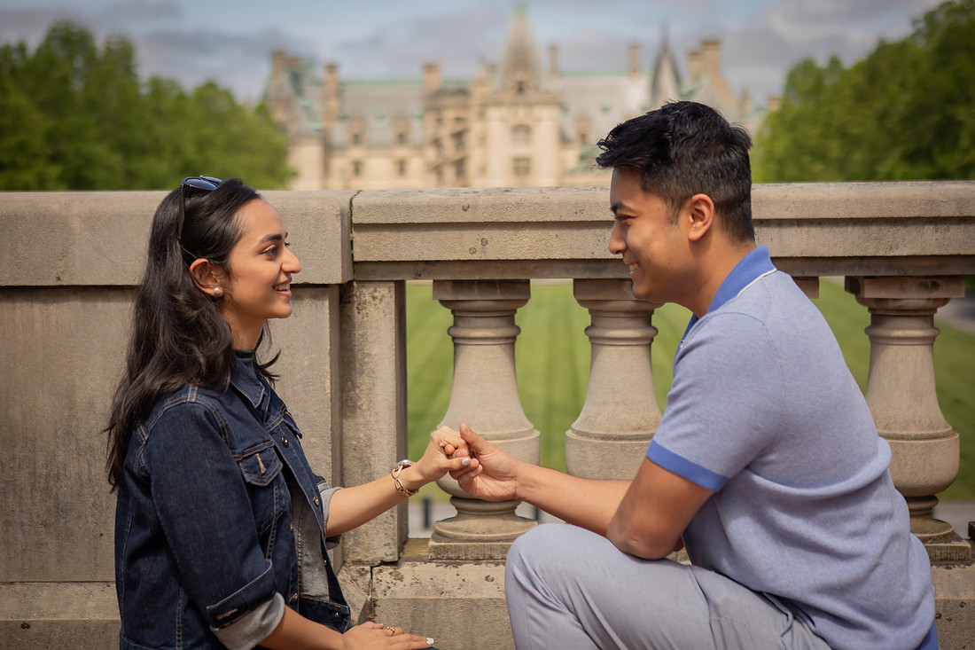Getting Engaged at the Biltmore Estate | Asheville Proposal Photographer