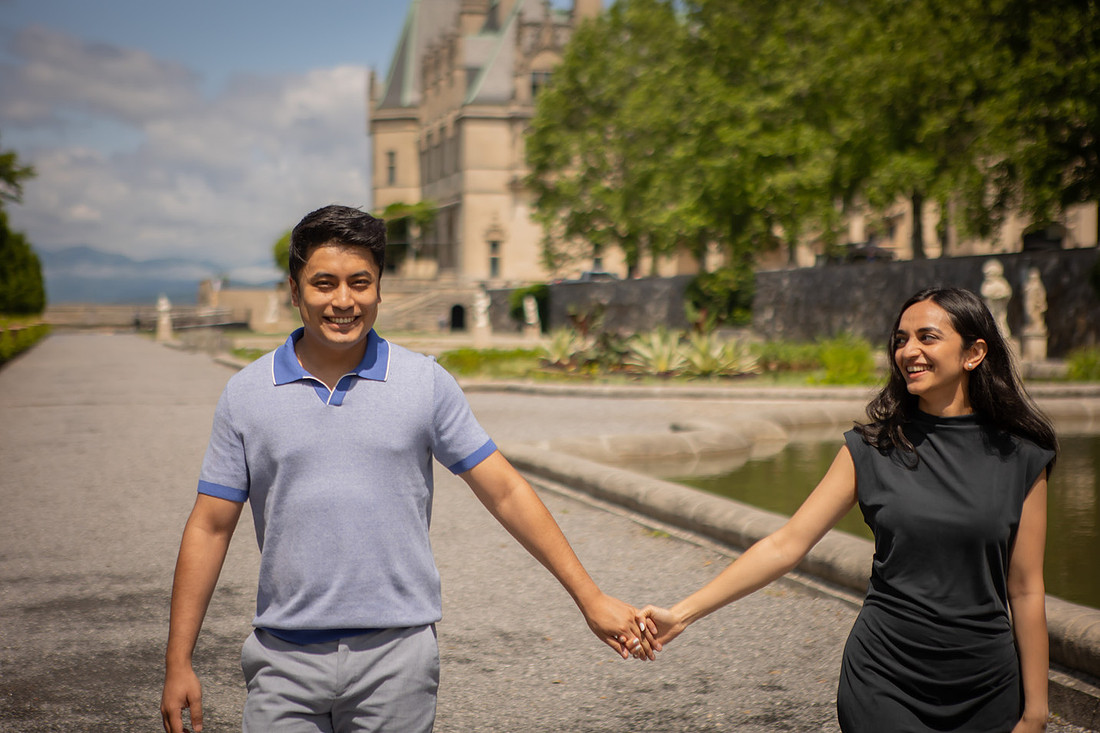 Engagement Photos at the Biltmore Estate in Asheville