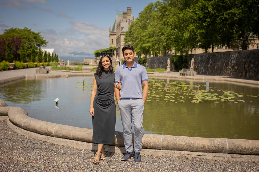 Engagement Photos at the Biltmore Estate in Asheville