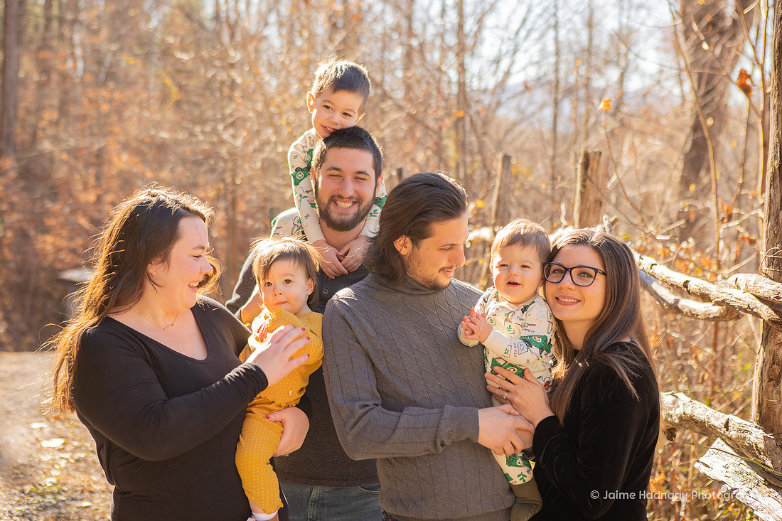 Outdoor fall family photos | Asheville Photographer