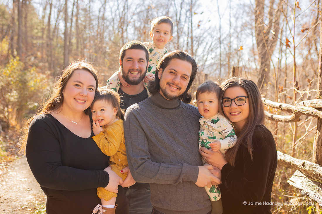 Outdoor fall family photos | Asheville Photographer