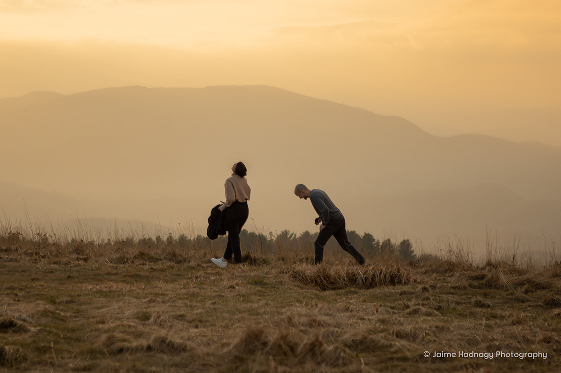 Hiking Proposal in the Mountains | Asheville Engagement Photographer