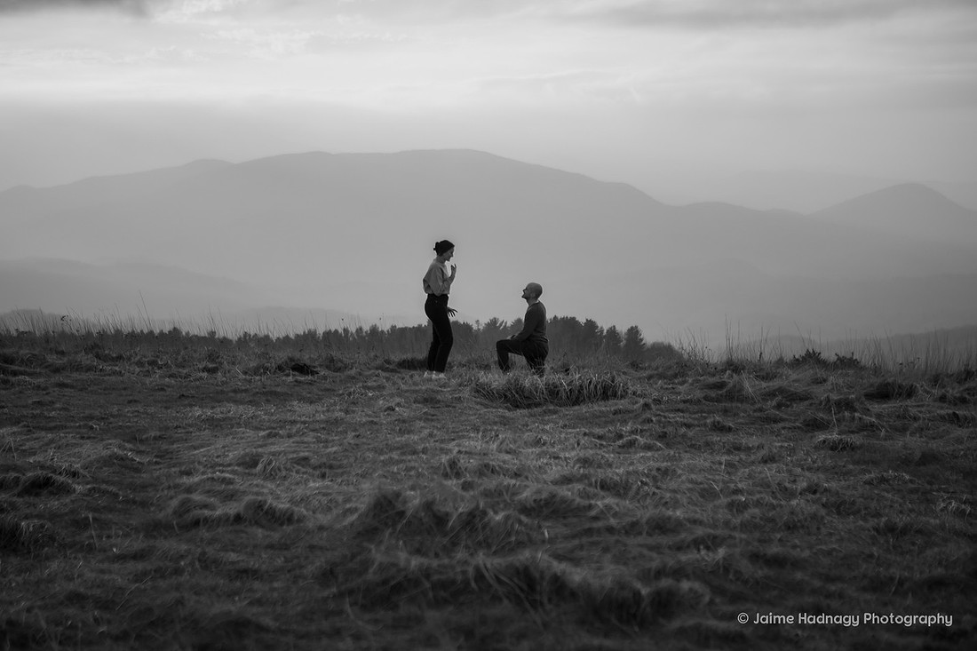 Hiking Proposal in the Mountains | Asheville Engagement Photographer