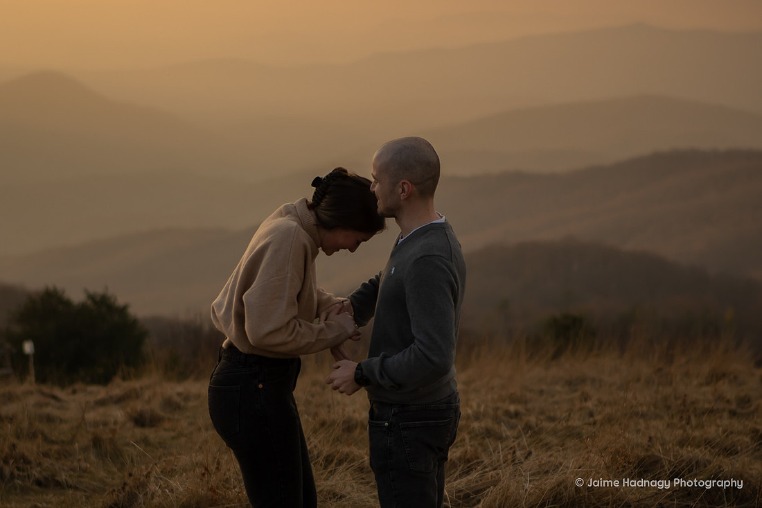 Surprise Proposal at Max Patch | Asheville Engagement Photographer
