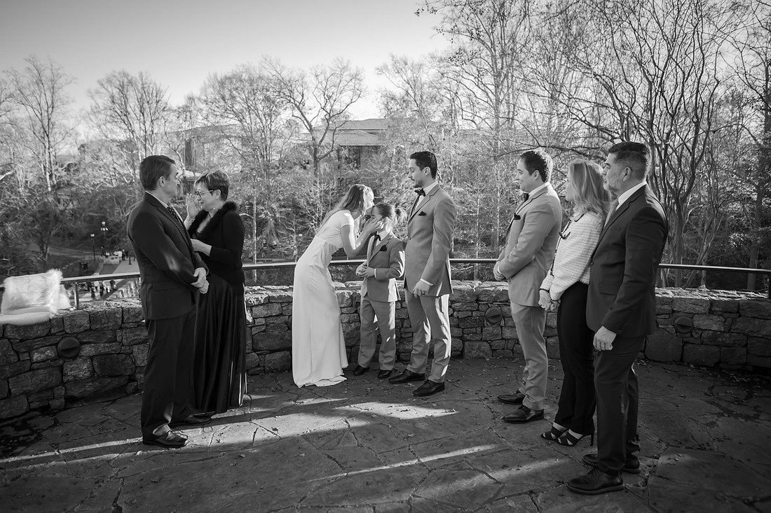 Wedding at Falls Park | Asheville Elopement Photographer