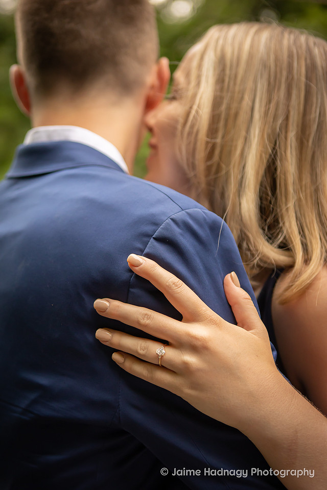 Romantic Engagement Photos at Bass Pond of Biltmore Estate
