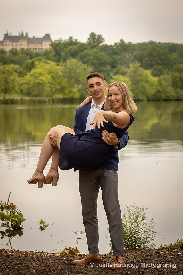 Engagement Session at The Lagoon of The Biltmore Estate | Asheville Photographer