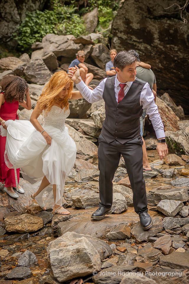 Waterfall Wedding | Asheville Nature Elopement Photographer