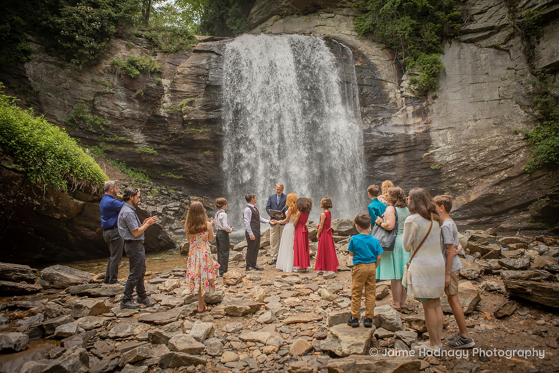 Waterfall Wedding | Asheville Nature Elopement Photographer