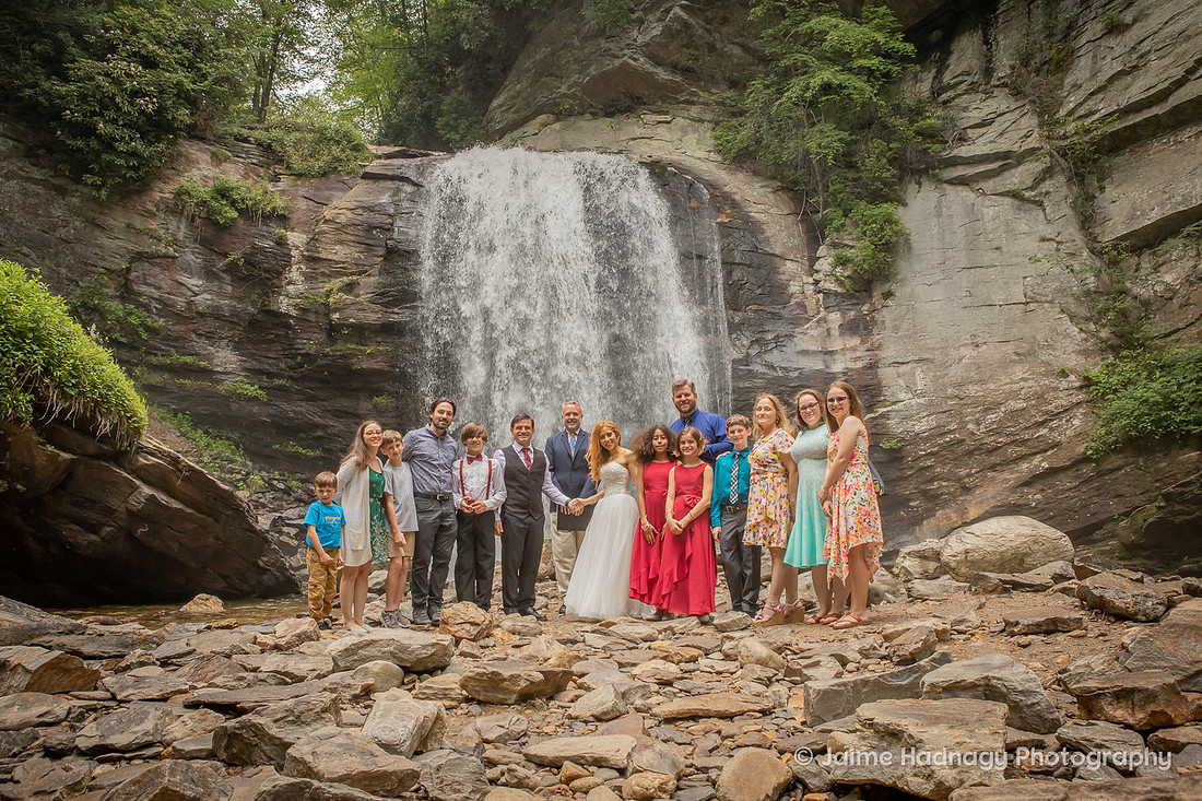 Waterfall Wedding | Asheville Nature Elopement Photographer