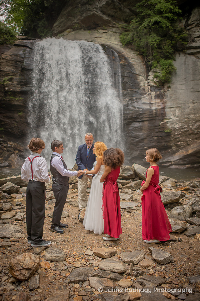 Waterfall Wedding | Asheville Nature Elopement Photographer