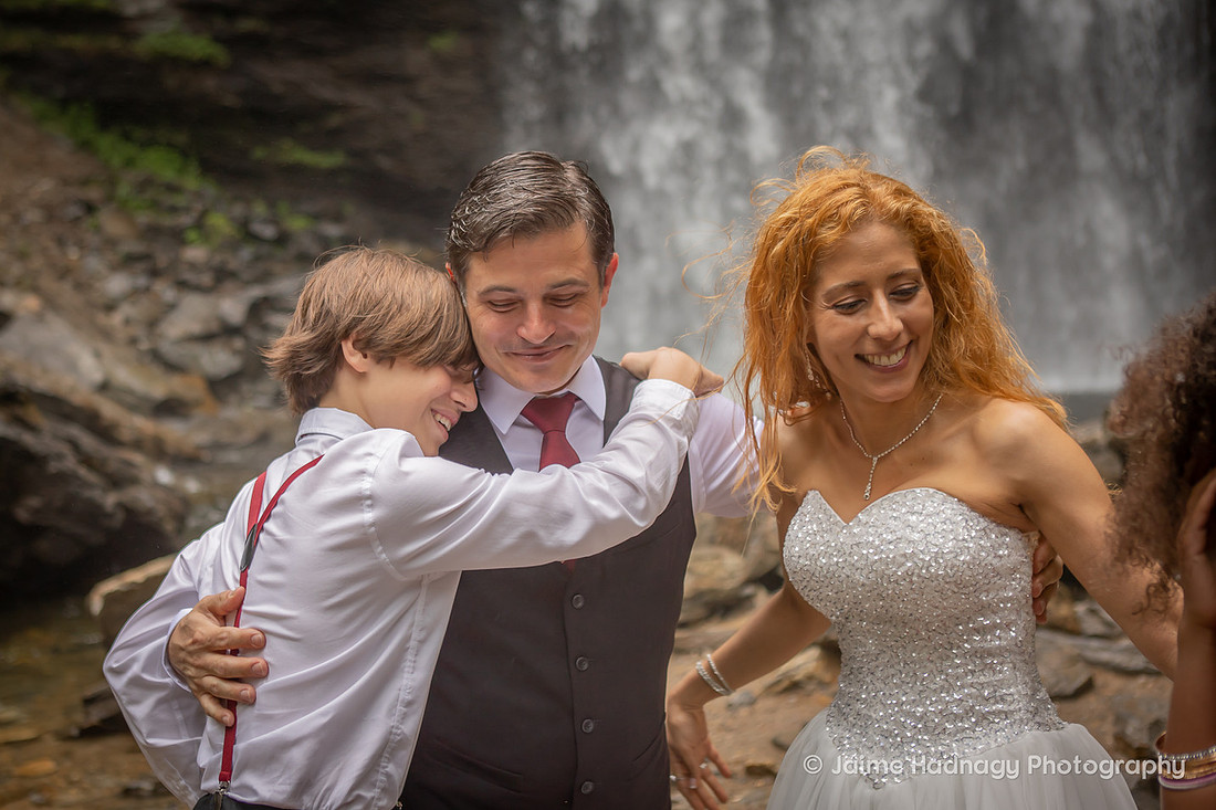 Waterfall Wedding in Western NC | Asheville micro Wedding Photographer
