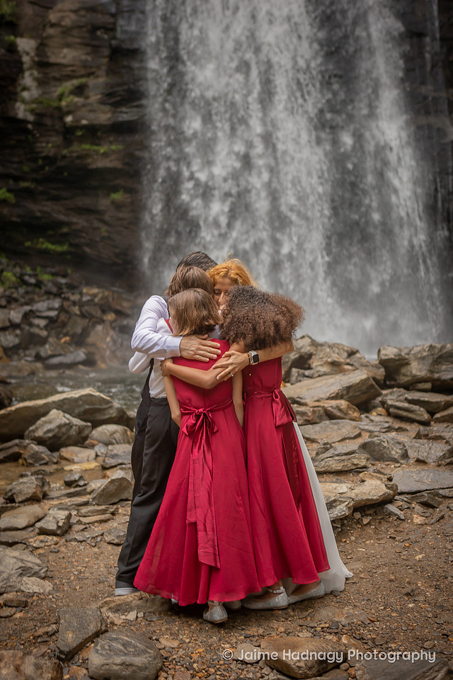 Waterfall Wedding in Western NC | Asheville micro Wedding Photographer