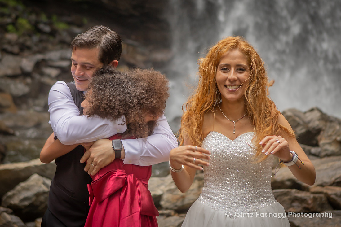 Waterfall Wedding in Western NC | Asheville micro Wedding Photographer