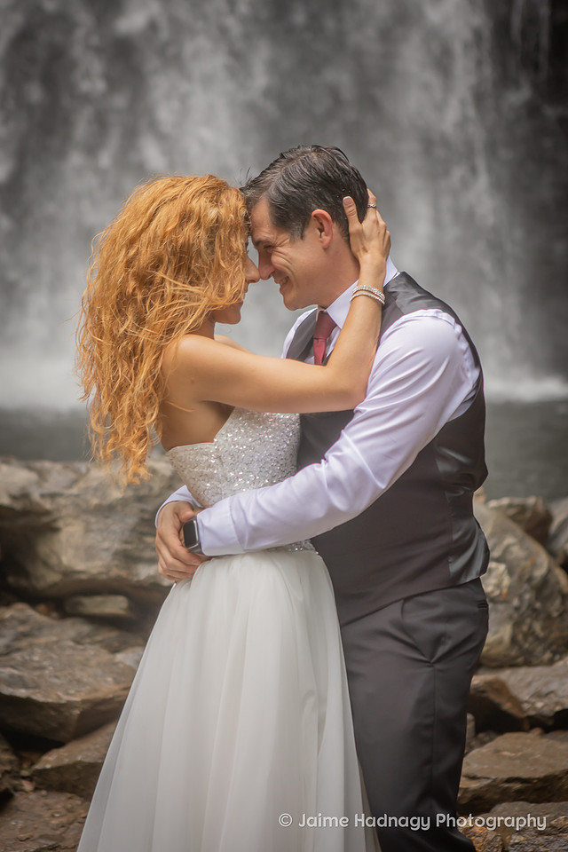 Waterfall Wedding in Western NC | Asheville micro Wedding Photographer