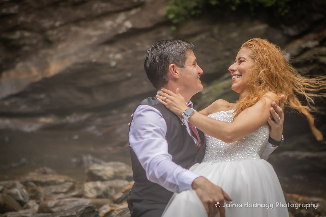 Waterfall Elopement near Asheville
