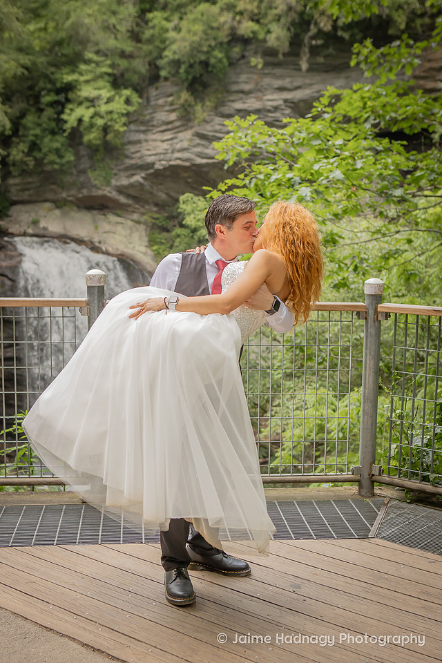 Micro Wedding at a Waterfall Near Asheville and Brevard NC | Photographer