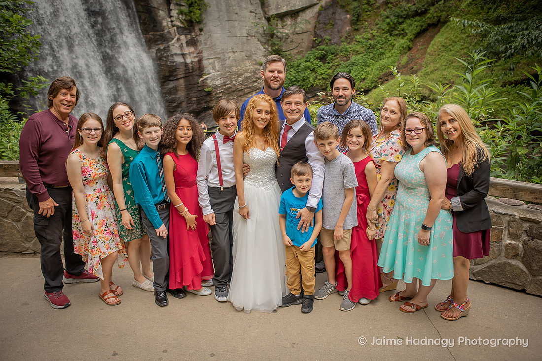 Micro Wedding at a Waterfall Near Asheville and Brevard NC | Photographer