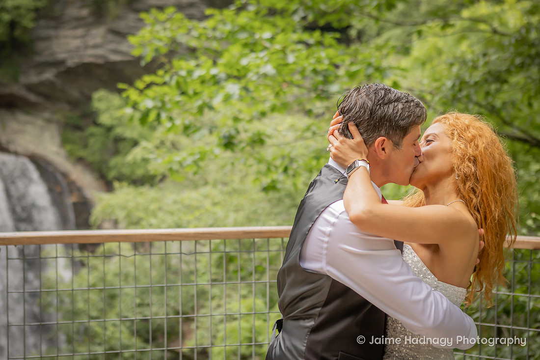 Micro Wedding at a Waterfall Near Asheville and Brevard NC | Photographer