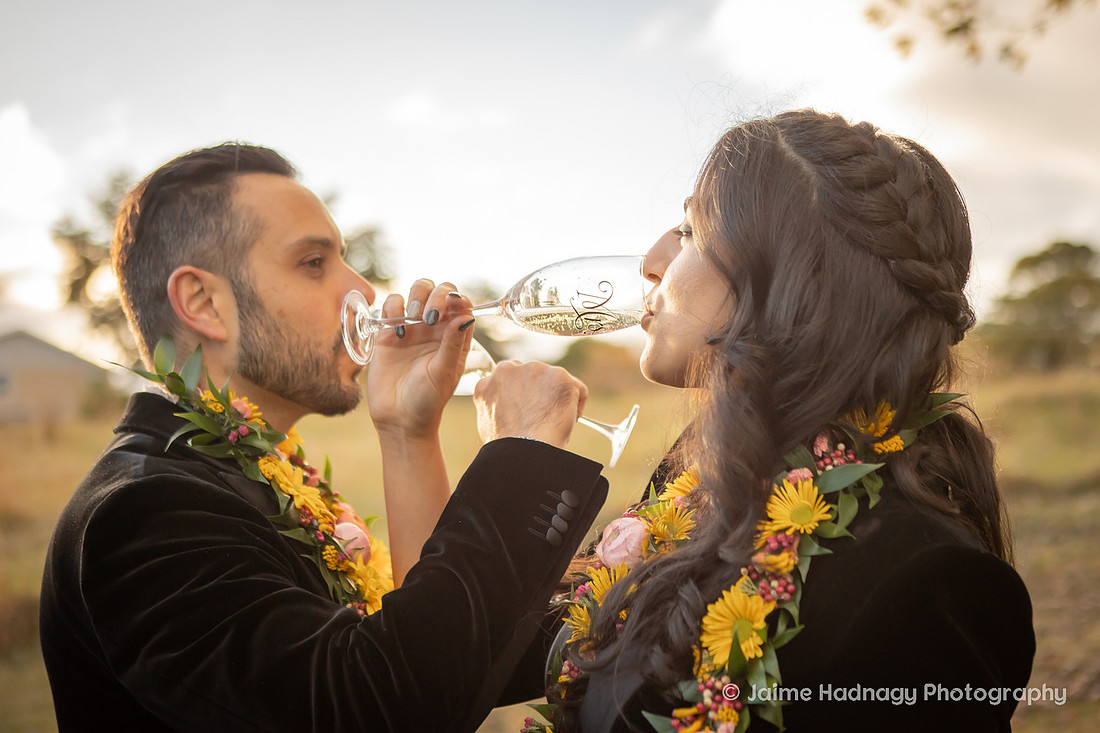 Bride and Groom Elopement in Black | Asheville Wedding Photographer