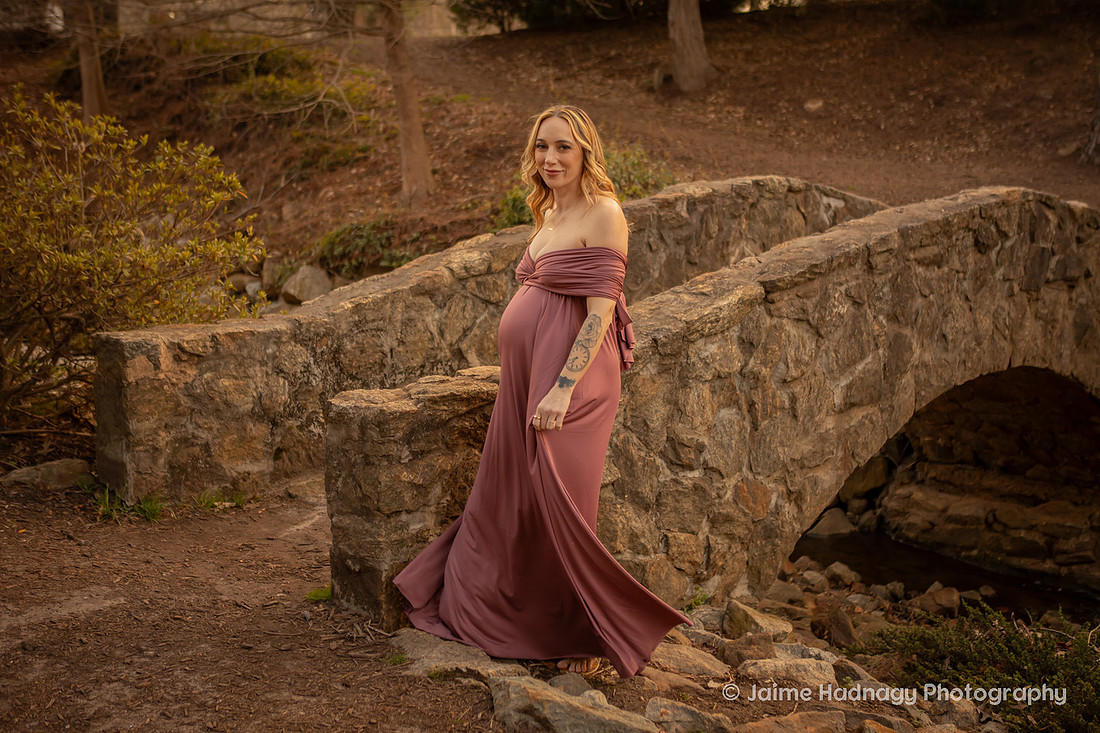 Outdoor Maternity Fmaily Photos with Sibling | Asheville Photographer