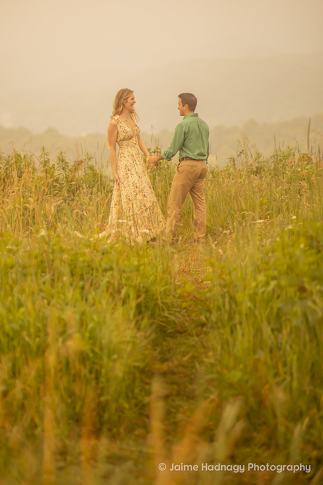Foggy Max Patch Engagement Photos | Asheville Photographer