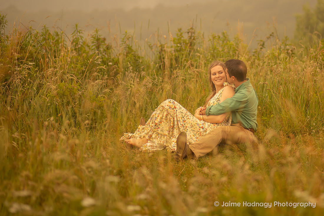 Foggy Max Patch Engagement Photos | Asheville Photographer